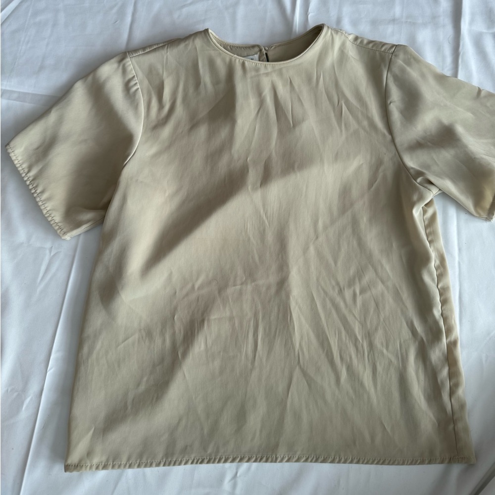 Vintage Jack Mulqueen Cream Short Sleeve Top